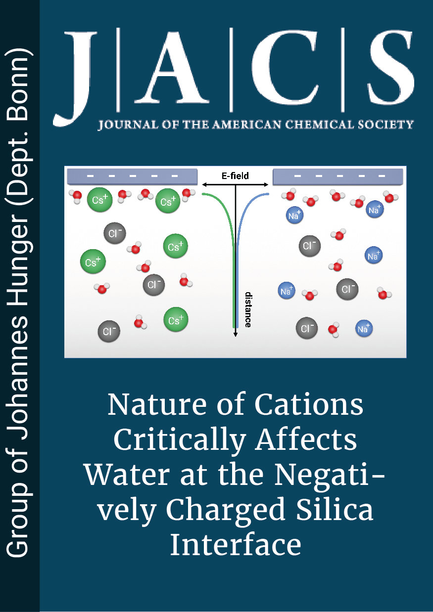 Nature of Cations Critically Affects Water at the Negatively Charged Silica Interface