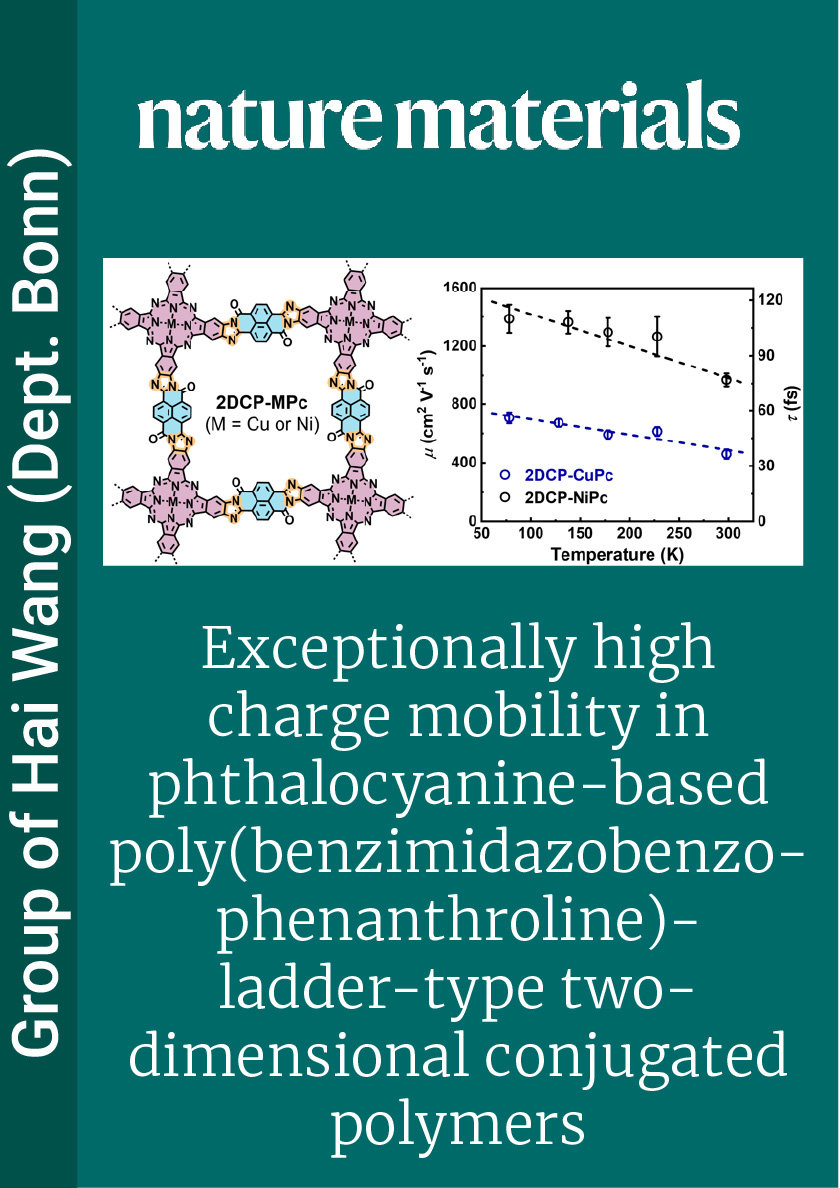 Exceptionally high charge mobility in phthalocyanine-based poly(benzimidazobenzophenanthroline)-ladder-type two-dimensional conjugated polymers